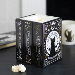 Black Cat Book of Spells Oil Burner & Wax Melt Burner
