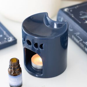Blue Crescent Moon Oil Burner & Wax Melt Burner