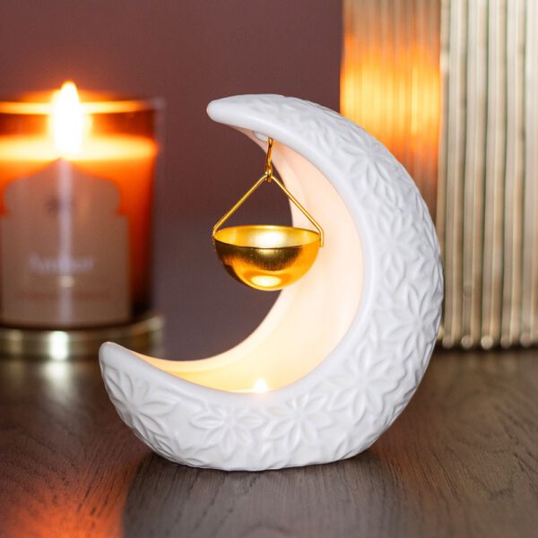 Crescent Moon Hanging Oil Burner & Wax Melt Burner
