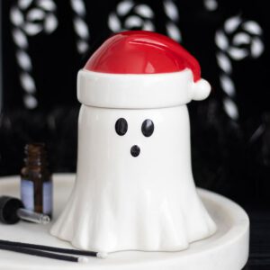 Ghost with Santa Hat Oil Burner & Wax Melt Burner
