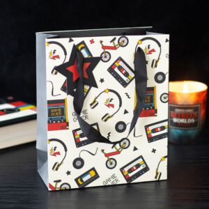 Medium Retro 80s Print Gift Bag – 23cm