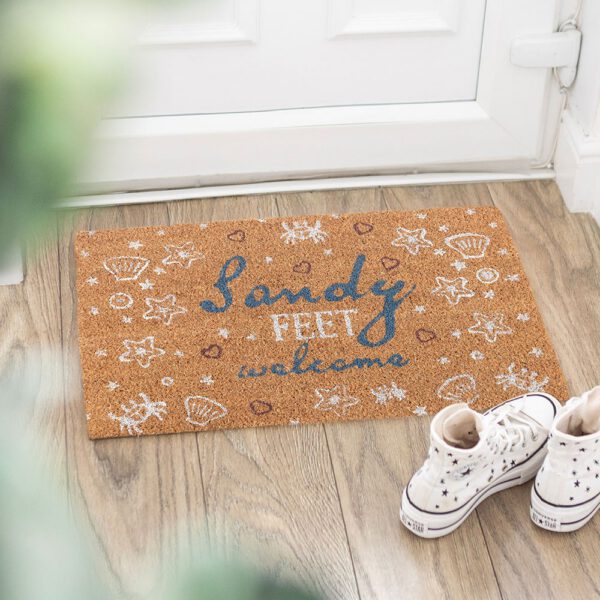Natural Sandy Feet Welcome Doormat