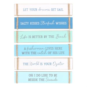 Pack of 6 Nautical Block Signs