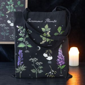 Poisonous Plants Polycotton Tote Bag