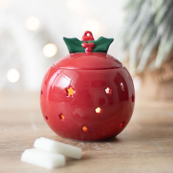 Red Bauble Oil Burner & Wax Melt Burner