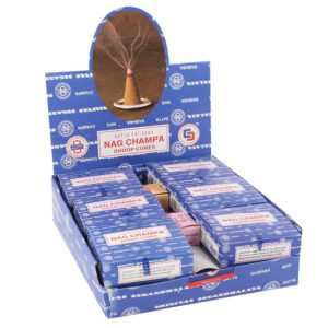Set of 12 Nagchampa Dhoop Cones by Satya (6/30)