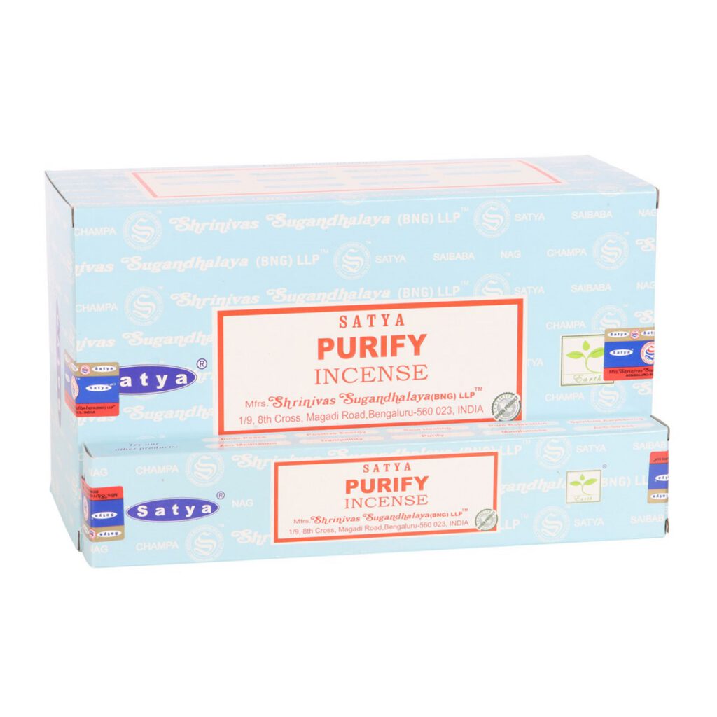 Set of 12 Purify Incense Sticks by Satya (12/50)