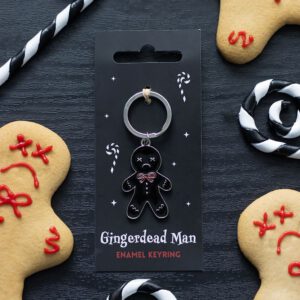 Spooky Gingerbread Man Keyring