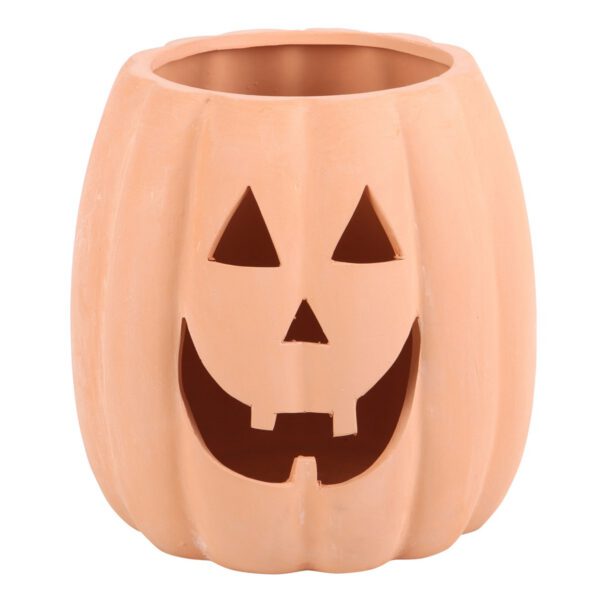 Terracotta Cut Out Pumpkin Decoration – 25cm
