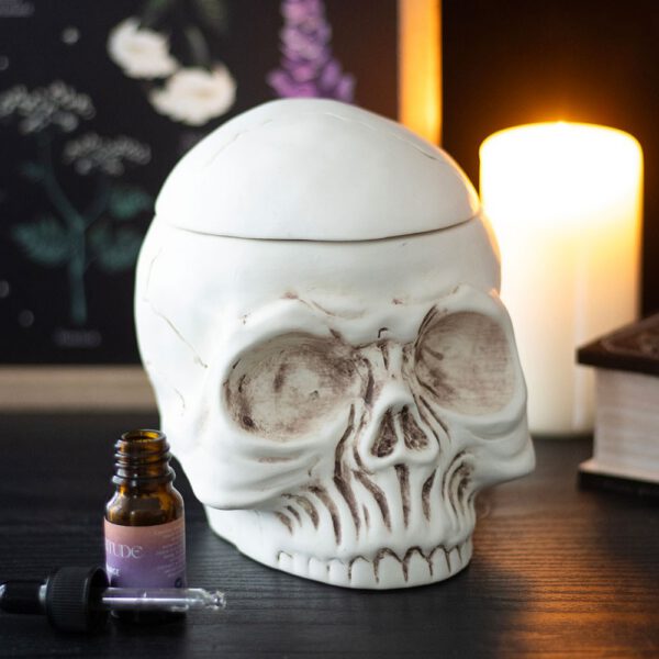 Weathered Skull Oil Burner & Wax Melt Burner
